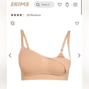 SKIMS Maternity Nursing Sculpting Bra Nude